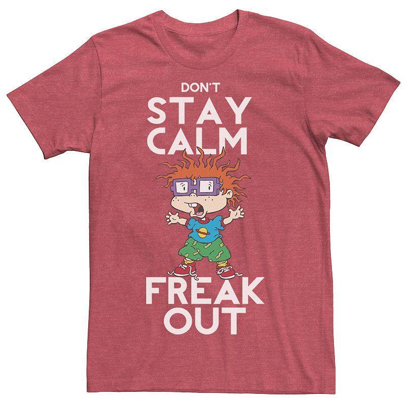 Mens Nickelodeon Rugrats Chuckie Dont Stay Calm Freak Out Graphic Tee Black Product Image