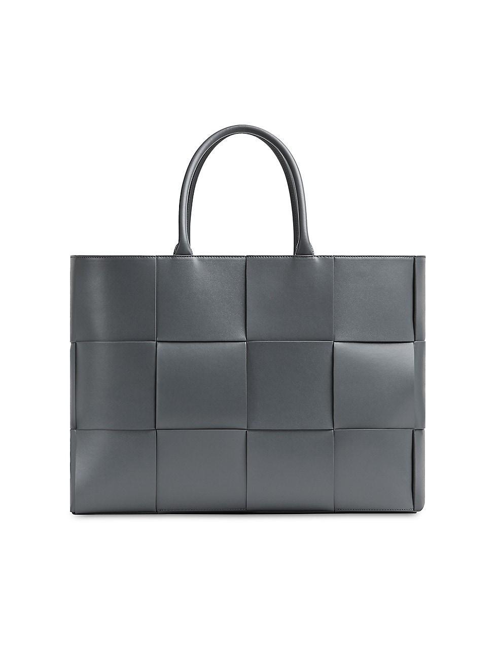 Mens Leather Intrecciato Tote Product Image