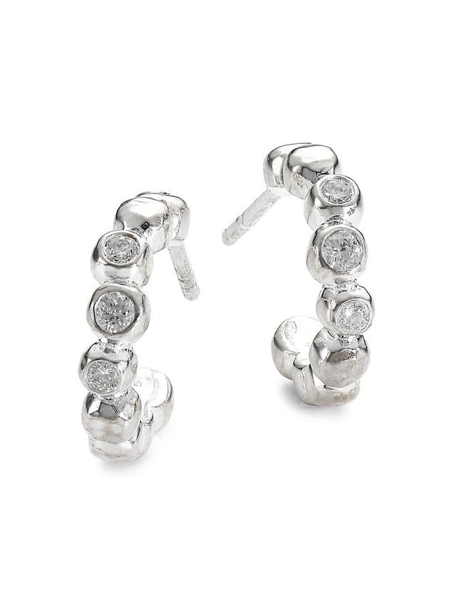 Ippolita Stardust Diamond Mini Huggie Hoop Earrings Product Image