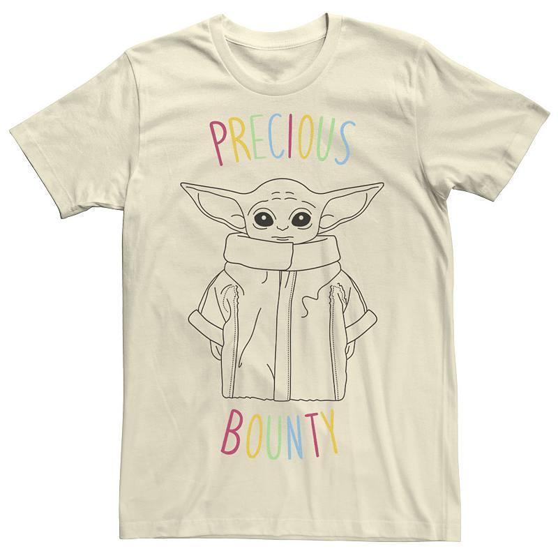 Mens Star Wars The Mandalorian The Child Precious Bounty Outline Tee Product Image