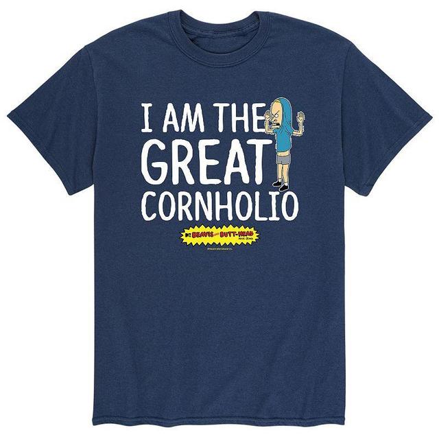 Mens Beavis & Butthead Cornholio Tee Blue Product Image