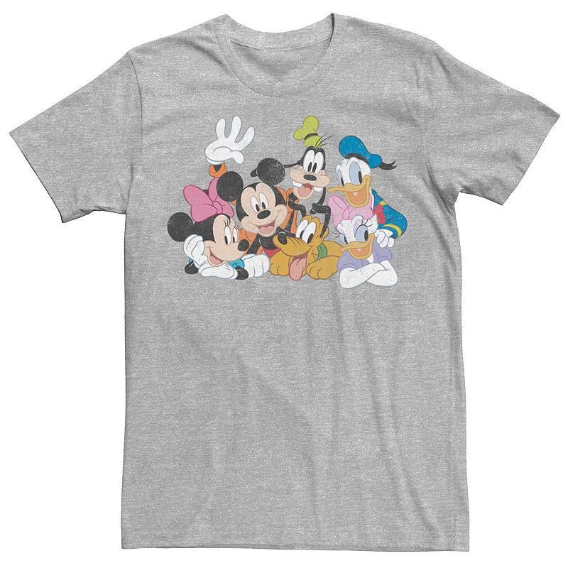 Mens Disney Mickey Classic Characters Tee Med Grey Product Image