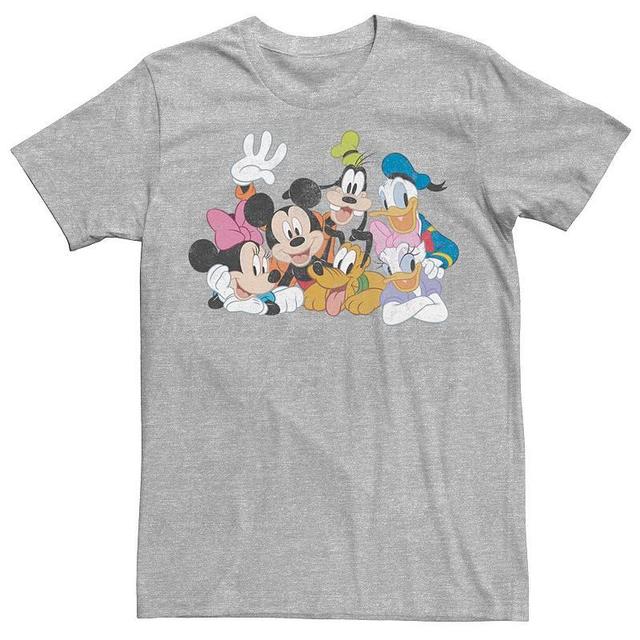 Disneys Mickey Mouse Mens Classic Characters Tee Athletic Grey Product Image