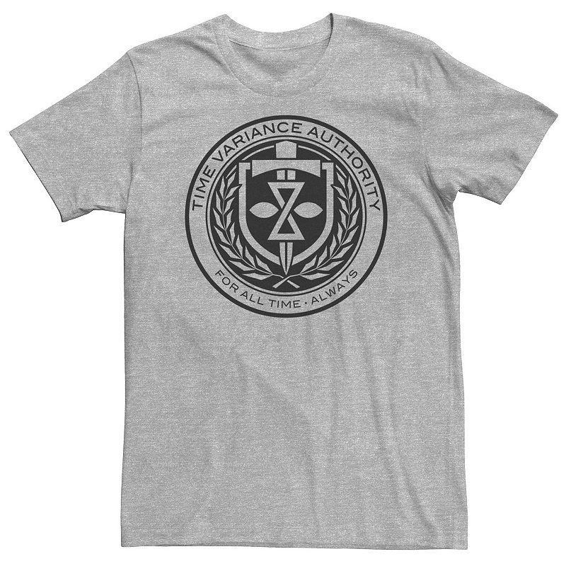 Big & Tall Marvel Loki Time Variance Authority For All Time Always Logo Tee, Mens Athletic Grey Product Image