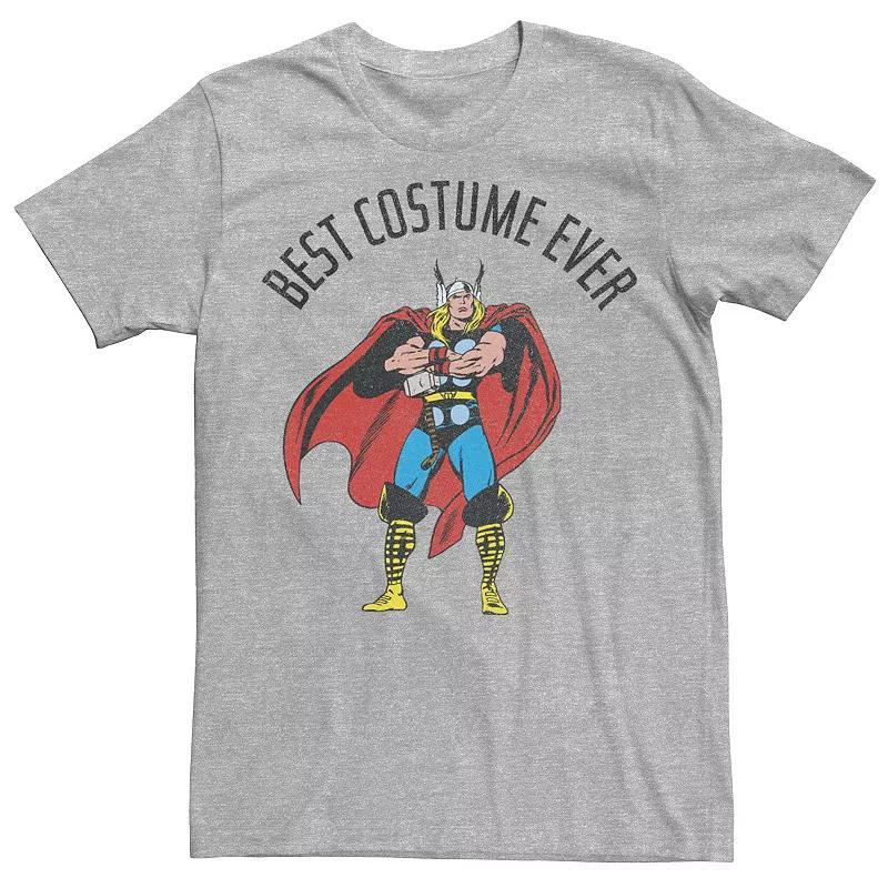 Mens Marvel Thor Best Costume Ever Portrait Tee Athletic Grey Product Image