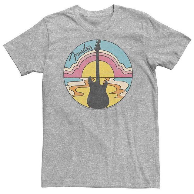 Big & Tall Fender Groovy Sunset Logo Tee, Mens Athletic Grey Product Image