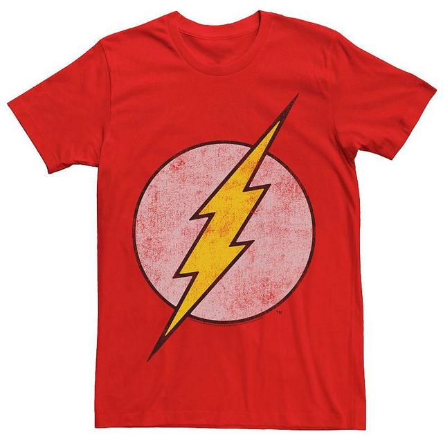 Mens The Flash Classic Logo Distressed Tee Product Image