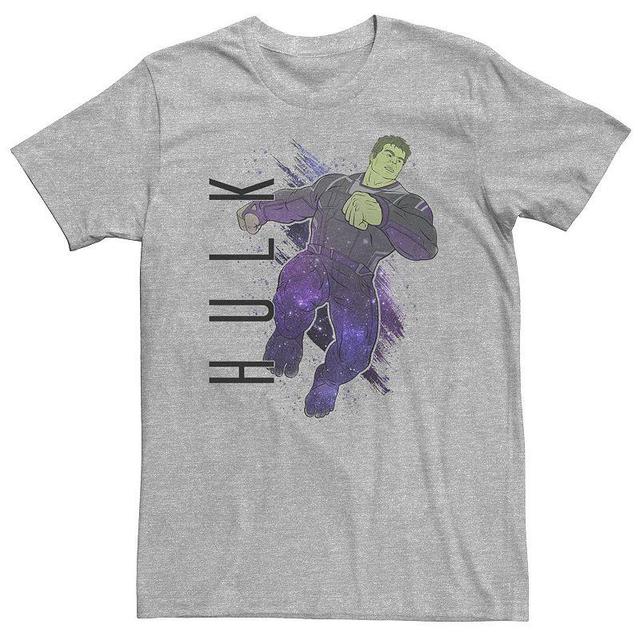 Big & Tall Marvel Avengers Endgame Hulk Galaxy Graphic Tee, Mens Med Grey Product Image