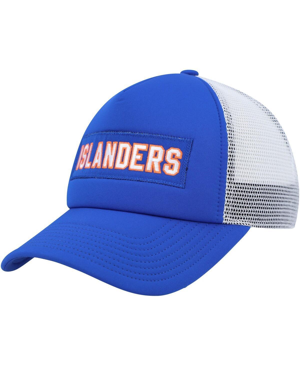 Mens adidas Royal New York Islanders Team Plate Trucker Snapback Hat - Royal Product Image