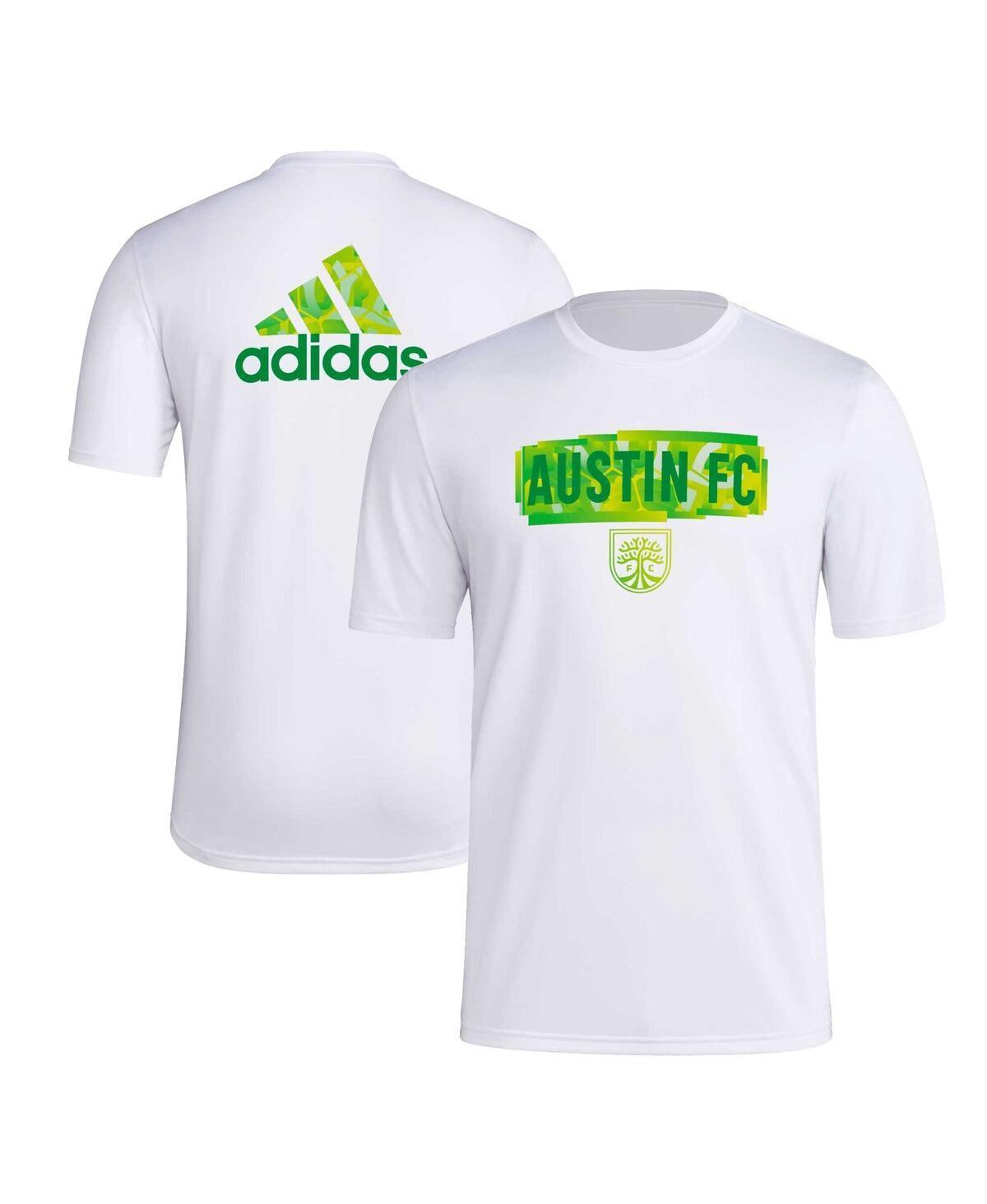 Mens adidas White Austin FC Local Pop AEROREADY T-Shirt Product Image