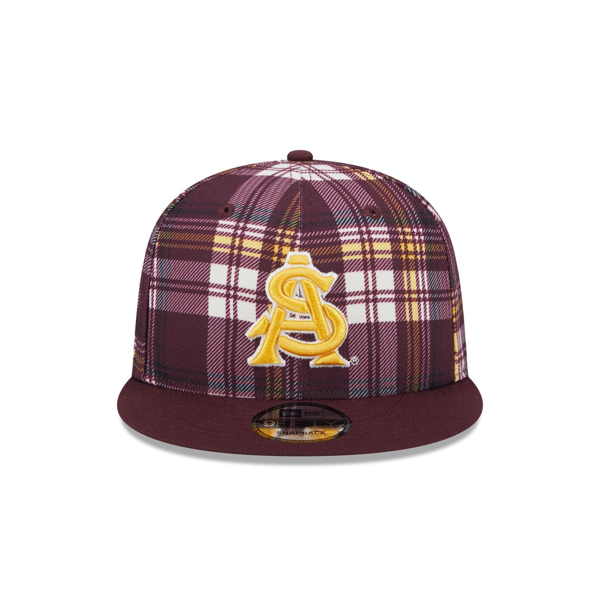 Arizona State Sun Devils Plaid 9FIFTY Snapback Hat Male Product Image