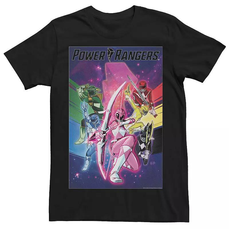 Mens Power Rangers Team Poster Tee Product Image