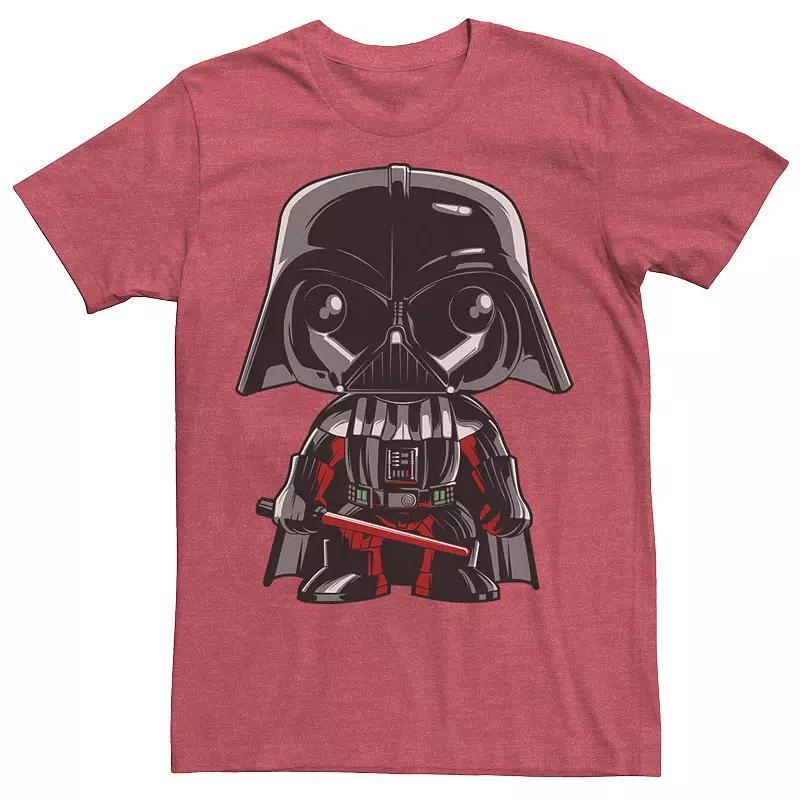 Mens Star Wars Darth Vader Cute Kawaii Pose Tee Grey Product Image