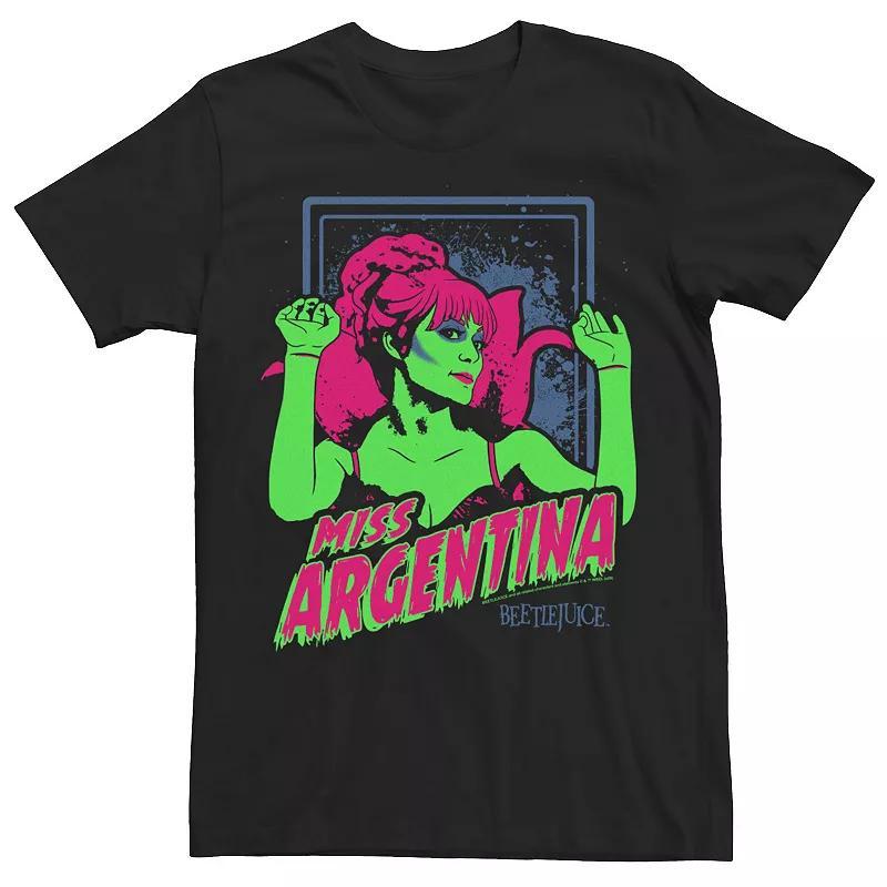 Mens Beetlejuice Miss Argentina Neon Poster Tee Product Image