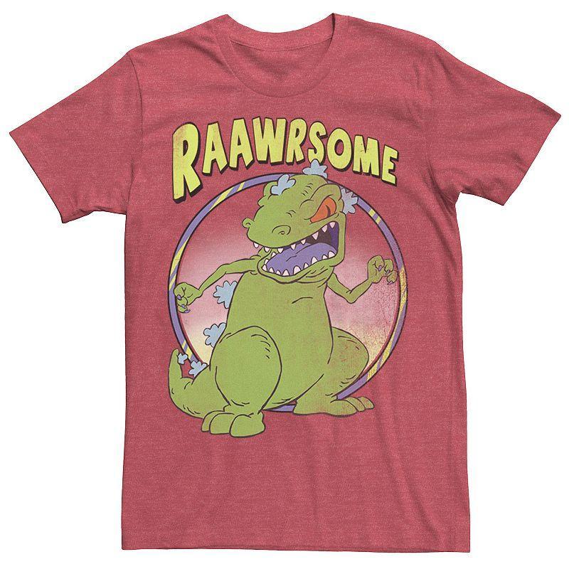 Mens RugRats Reptar Raawrsome Tee, Boys Grey Product Image