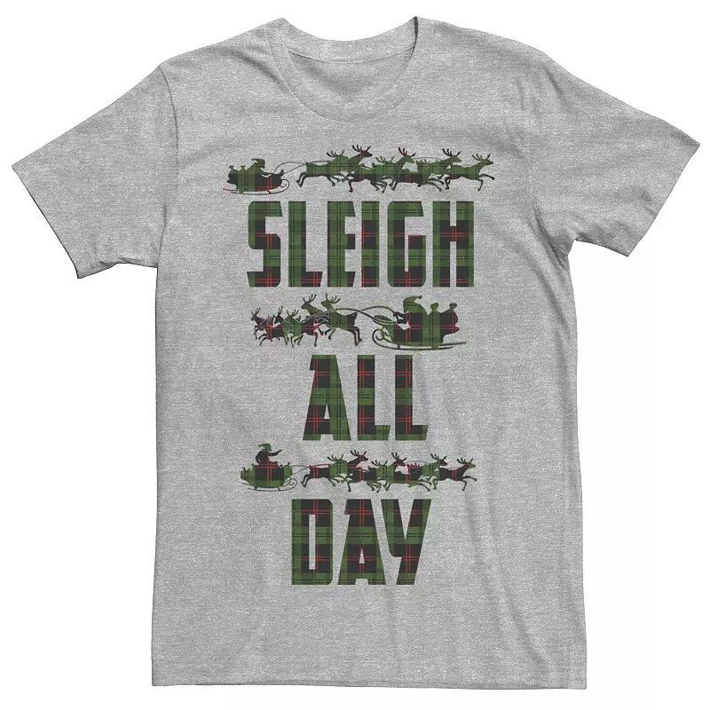 Mens Sleigh All Day Flannel Silhouette Tee Athletic Grey Product Image