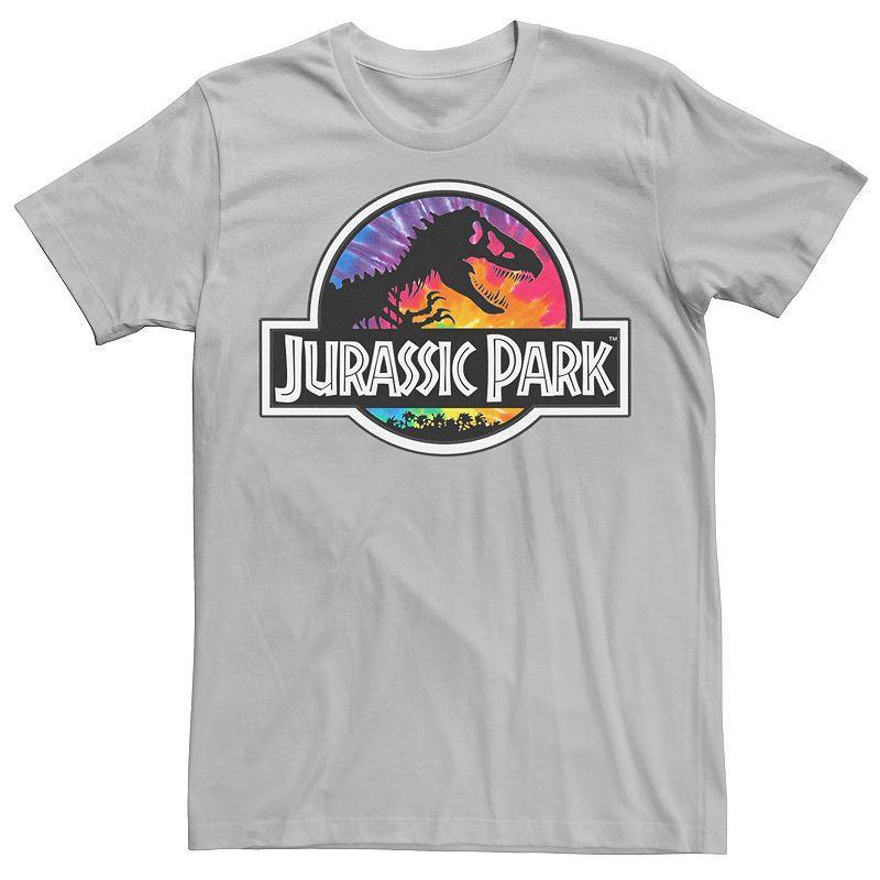 Mens Jurassic Park Tie Dye Classic Logo Graphic Tee Product Image