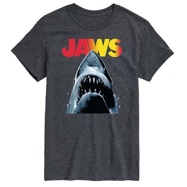 Big & Tall Jaws Tee, Mens Dark Grey Product Image