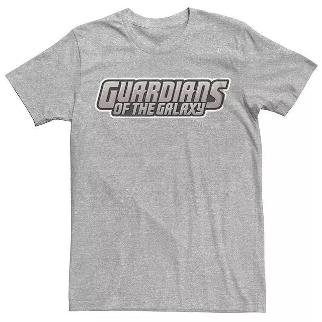 Mens Marvel Guardians Of The Galaxy Gradient Logo Graphic Tee Athletic Grey Product Image