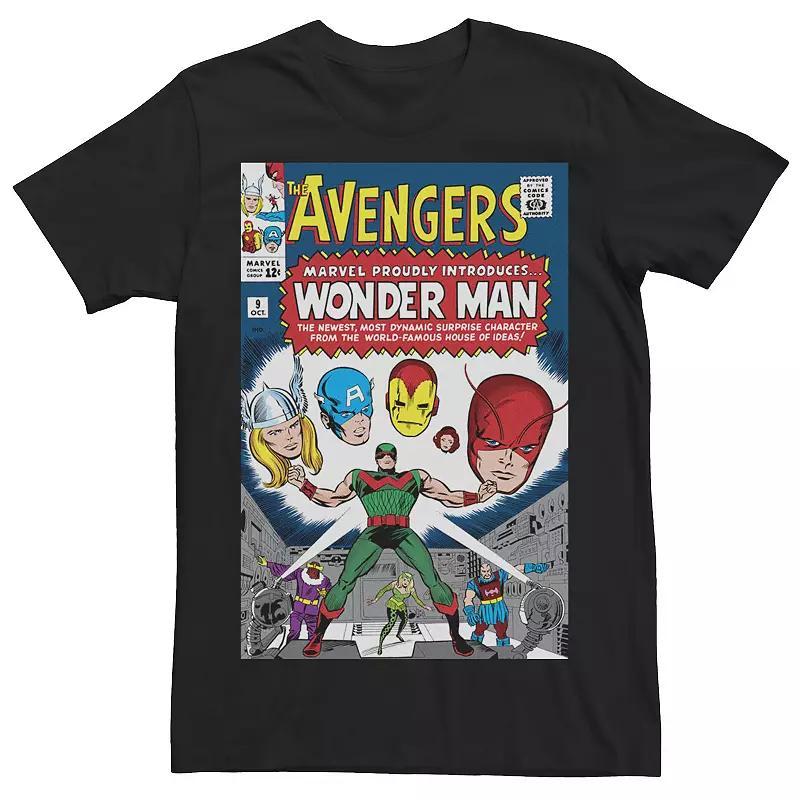 Mens Marvel Avengers Presenting Wonder Man Comic Cover Tee Product Image