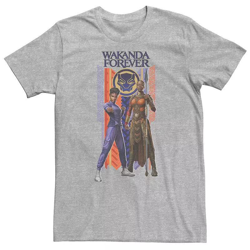 Big & Tall Marvel Wakanda Forever Shuri and Okoye Movie Banner Tee, Mens Product Image