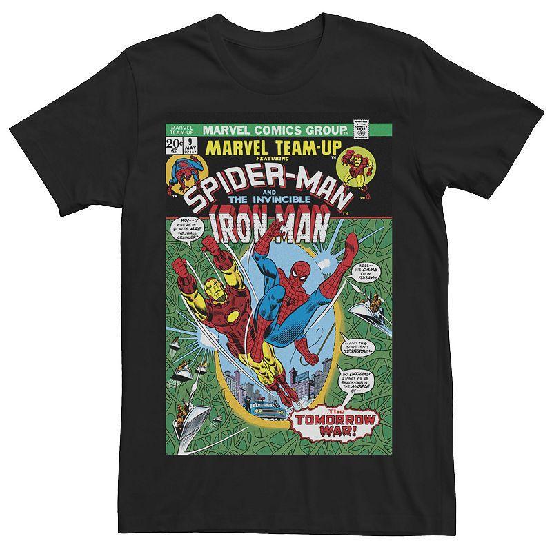 Mens Marvel Spider-Man And Iron Man The Tomorrow War Comic Cover Tee Product Image