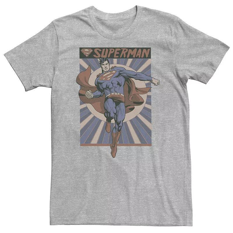 Big & Tall DC Comics Superman Posed Pop Art Poster Tee, Mens Product Image