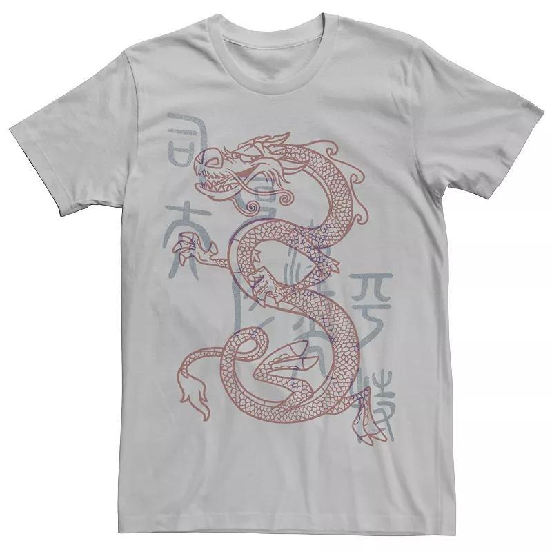 Mens Disney Mulan Mushu Dragon Sketch Tee Product Image