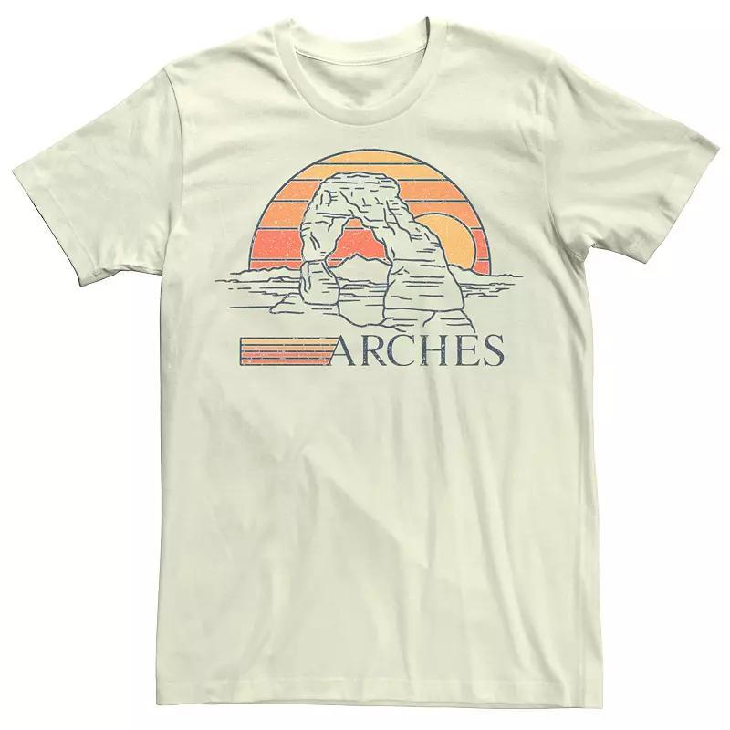 Mens Arches Rock Desert Sunset Graphic Tee Product Image