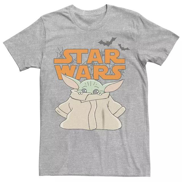 Mens Star Wars The Mandalorian Halloween Grogu Scared Logo Graphic Tee Product Image