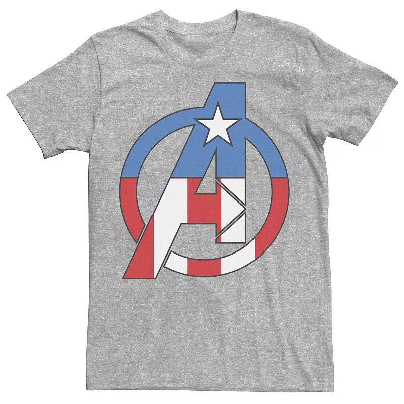 Mens Marvel Avengers Captain America Costume Fill Logo Tee Product Image