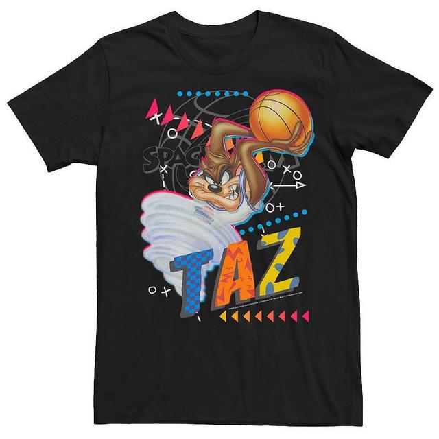 Mens Space Jam Taz Basketball Portrait Tee Product Image