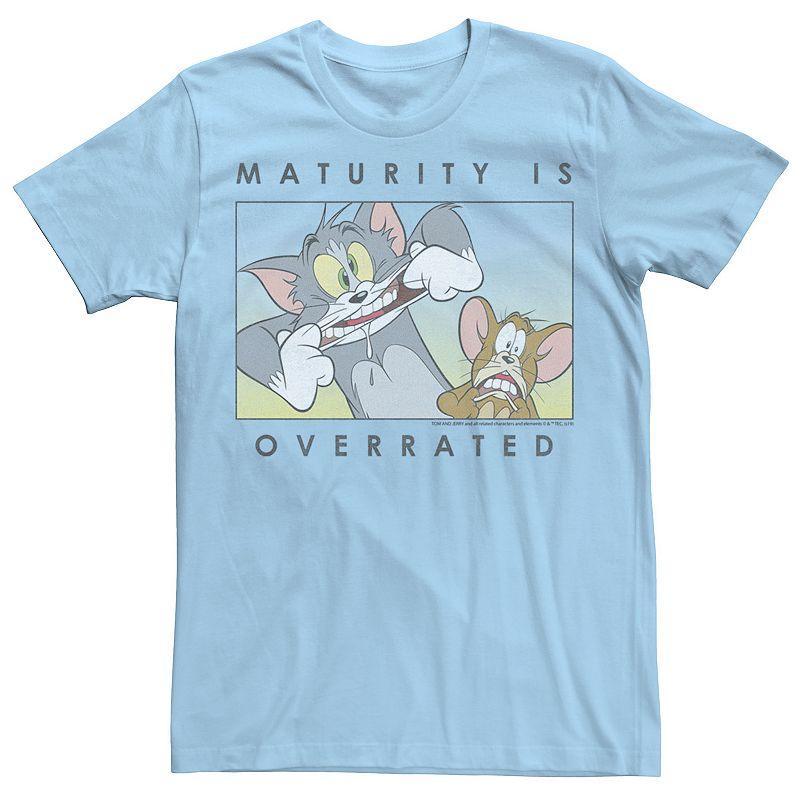 Mens Tom And Jerry Maturity Is Overrated Goofy Portrait Panel Tee Product Image