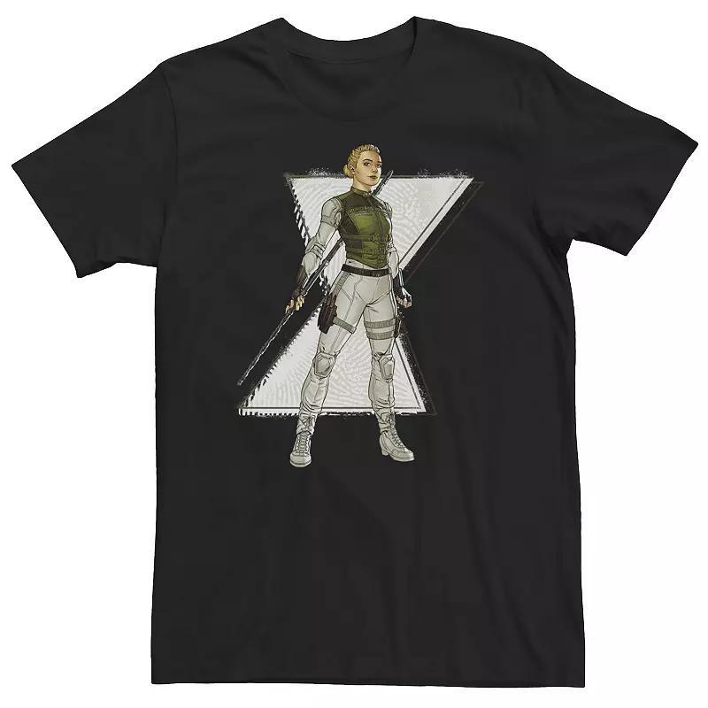 Big & Tall Marvel Widow Yelena Belova Comic Style Portrait Tee, Mens Product Image