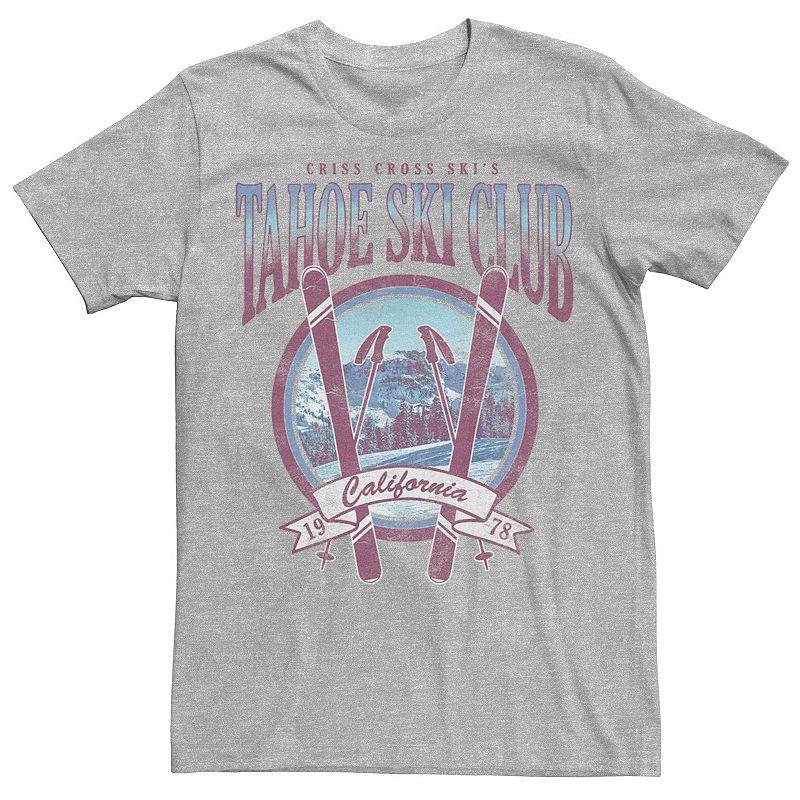 Mens Tahoe Ski Club California 1978 Circle Logo Tee Athletic Grey Product Image