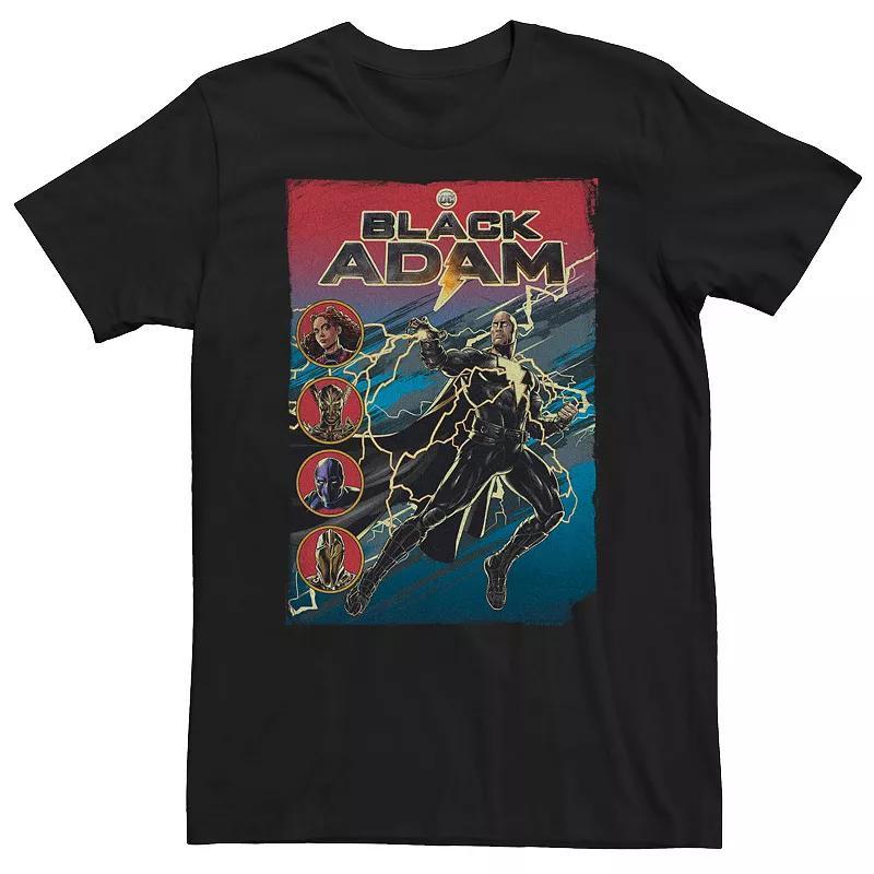 Big & Tall Adam Lightning Adam & JSA Poster Tee, Mens Product Image