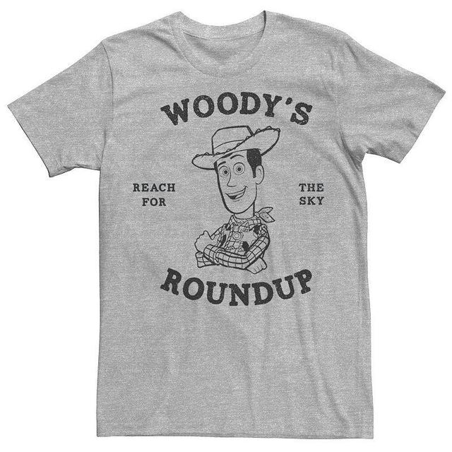 Mens Disney / Pixar Toy Story Woodys Roundup Outline Sketch Tee Athletic Grey Product Image