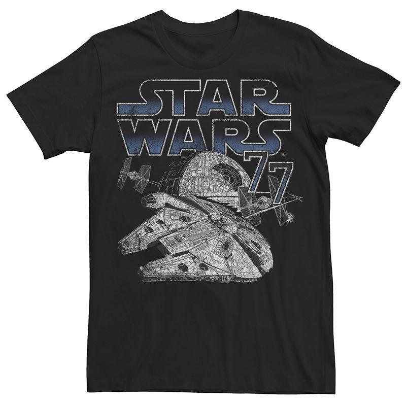 Mens Star Wars Space Battle Poster Tee Product Image