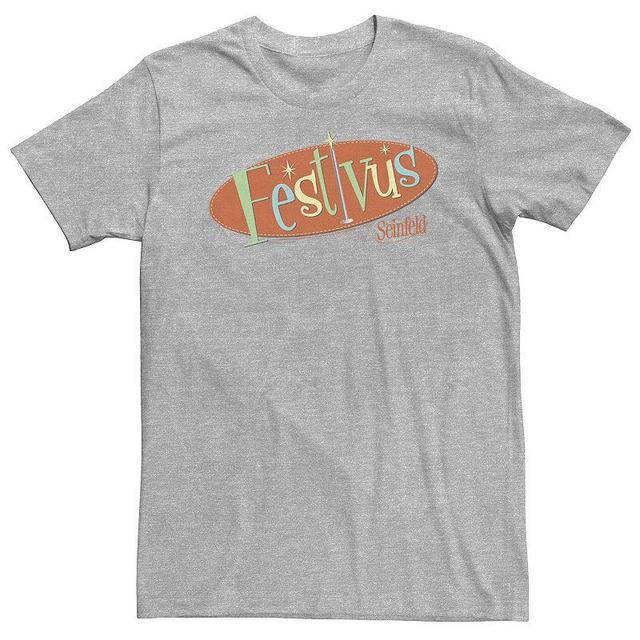 Big & Tall Seinfeld Festivus Logo Tee, Mens Athletic Grey Product Image