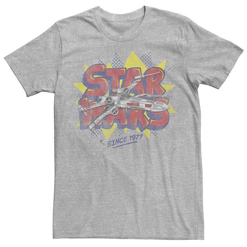 Mens Star Wars Indistinct Ship Graphic Tee Athletic Grey Product Image