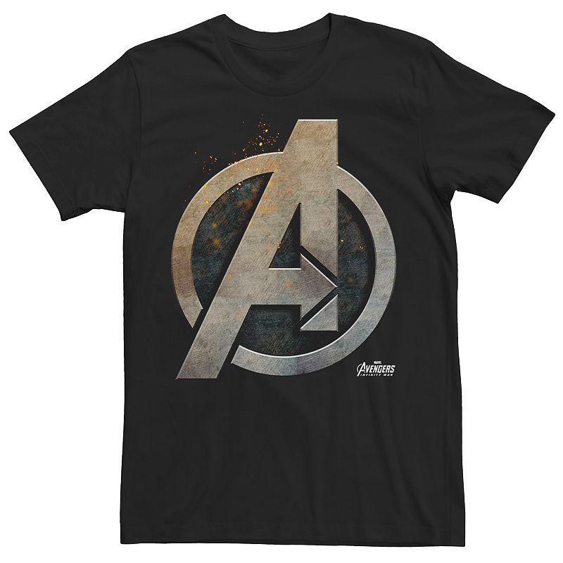 Mens Marvel Avengers Infinity War Steel Shield Graphic Tee Product Image