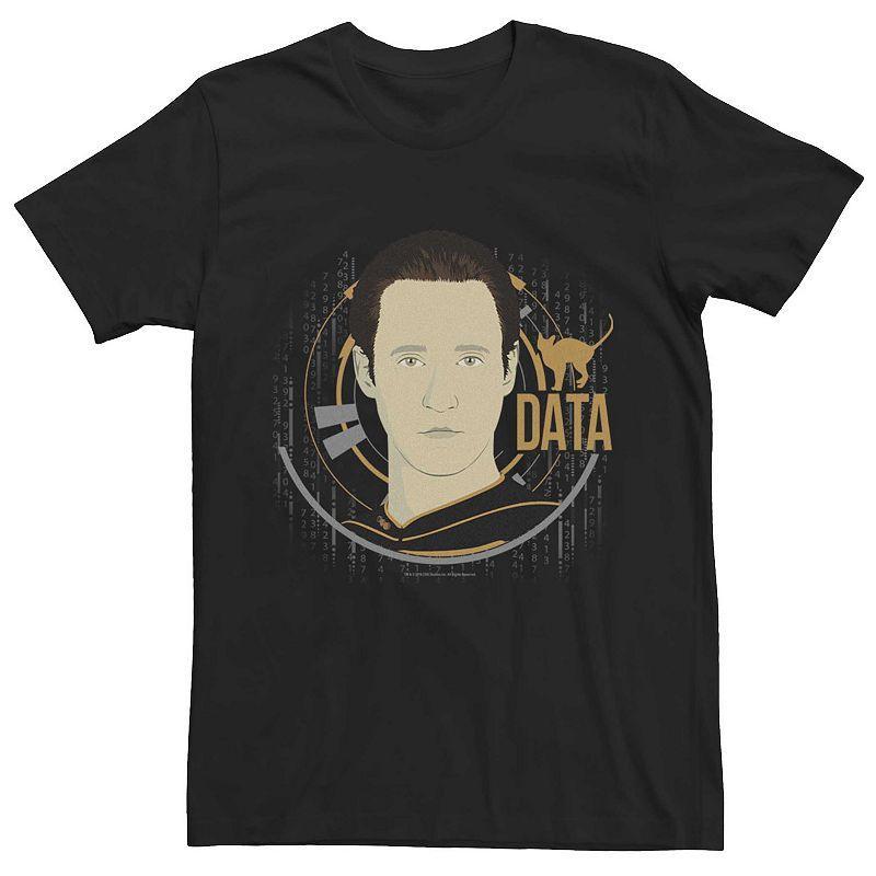 Mens StarTrek Data Head Shot Portrait Logo Tee Product Image