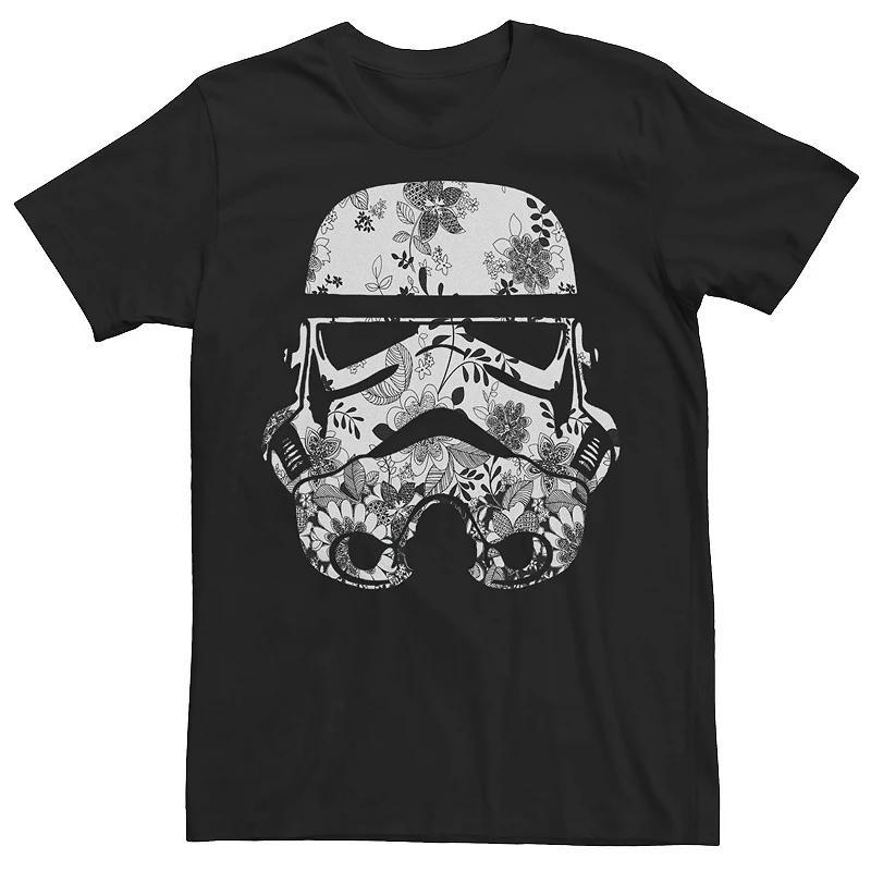 Mens Star Wars Stormtrooper Floral Print Helmet Tee, Mens Product Image