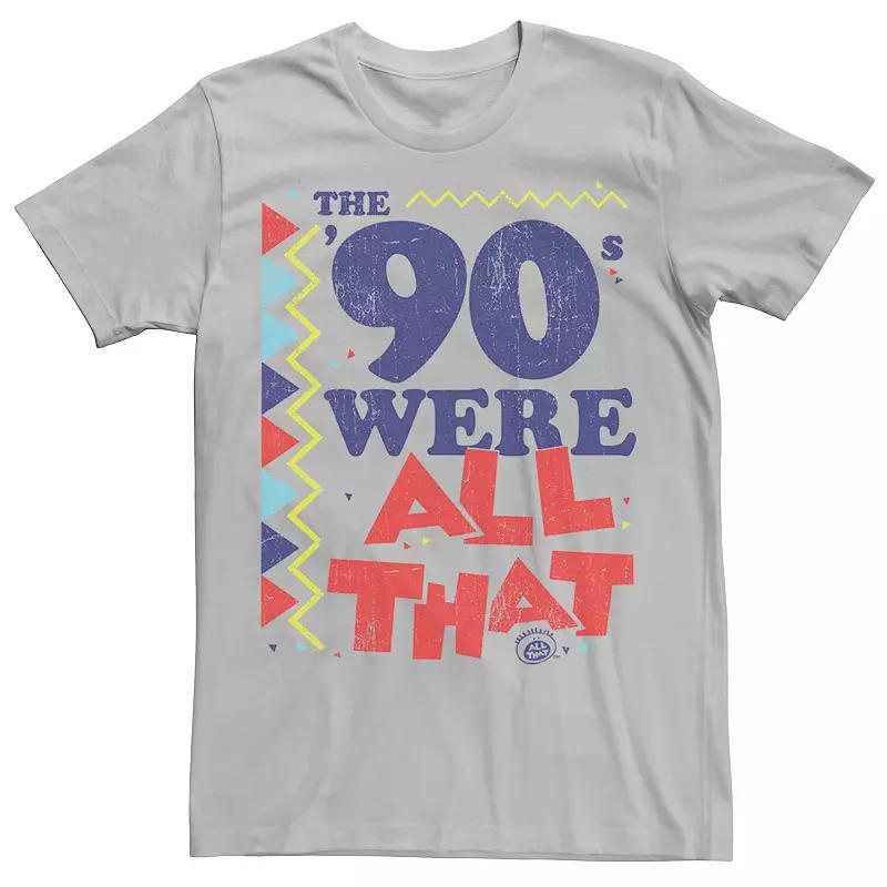 Mens Nickelodeon All That The Nineties Were Retro Poster Graphic Tee Athletic Grey Product Image