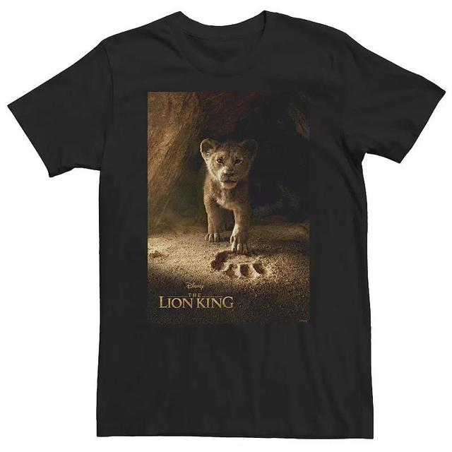 Big & Tall Disney The Lion King Simba Paw Live Action Movie Poster C4 Tee, Mens Product Image