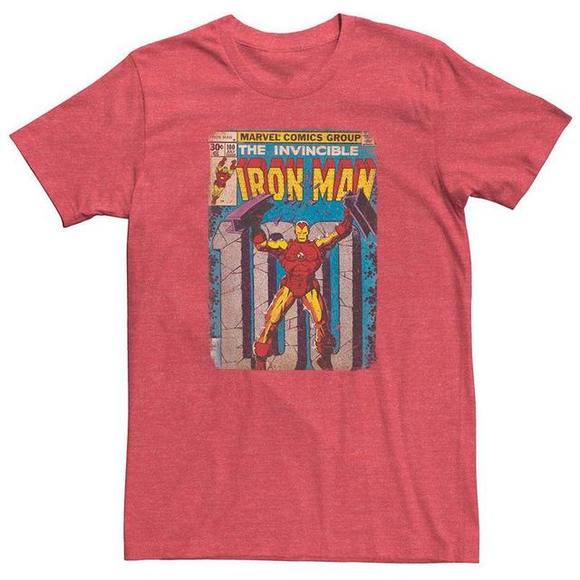 Mens Marvel Retro Iron Man Comic Cover Tee Product Image