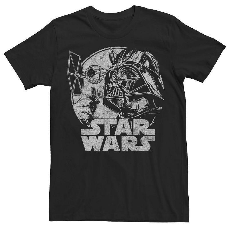 Mens Star Wars Vader Ship Graphic Tee Product Image