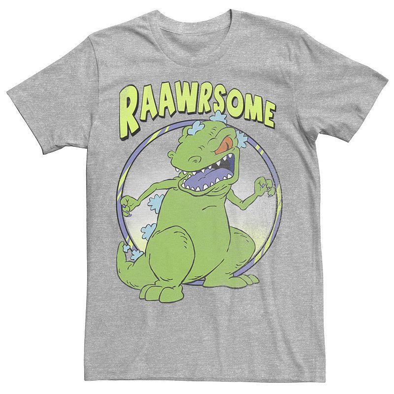 Mens RugRats Reptar Raawrsome Tee, Boys Grey Product Image