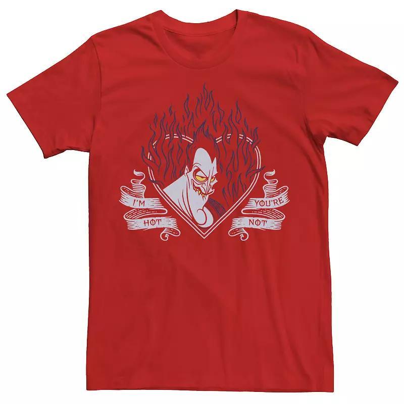 Mens Disney Villains Valentines Hades Im Hot Youre Not Tee Product Image