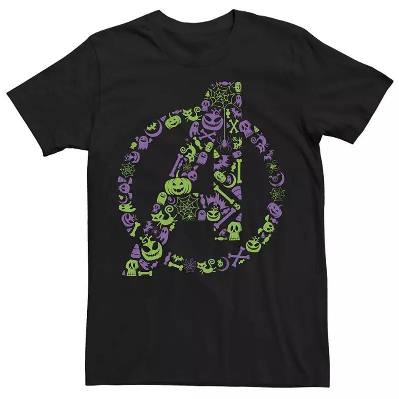 Big & Tall Marvel The Avengers Halloween Logo Halloween Graphic Tee, Mens Product Image